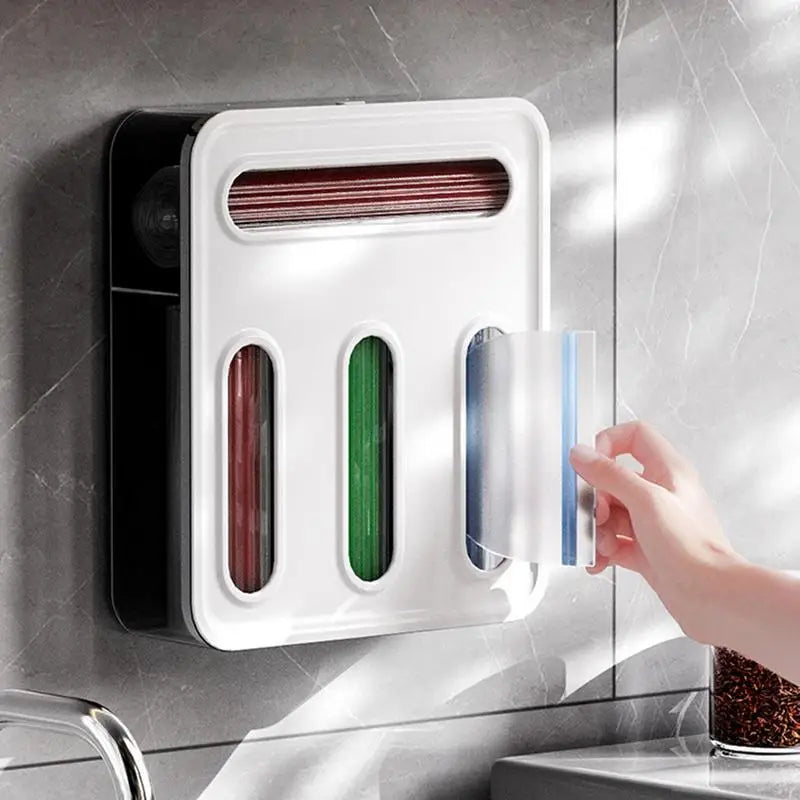 Multifunctional Food Bag Holder and Dispenser Organizer Box