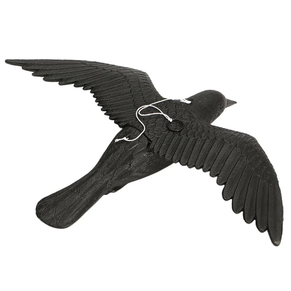 Realistic Crow Decoy 1 Piece for Garden and Home