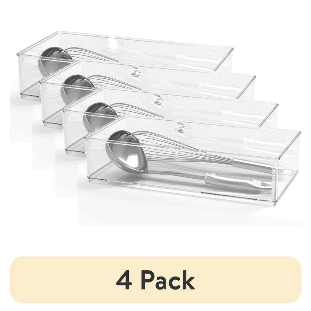 Clear Cabinet and Drawer Organizer 4 Pack