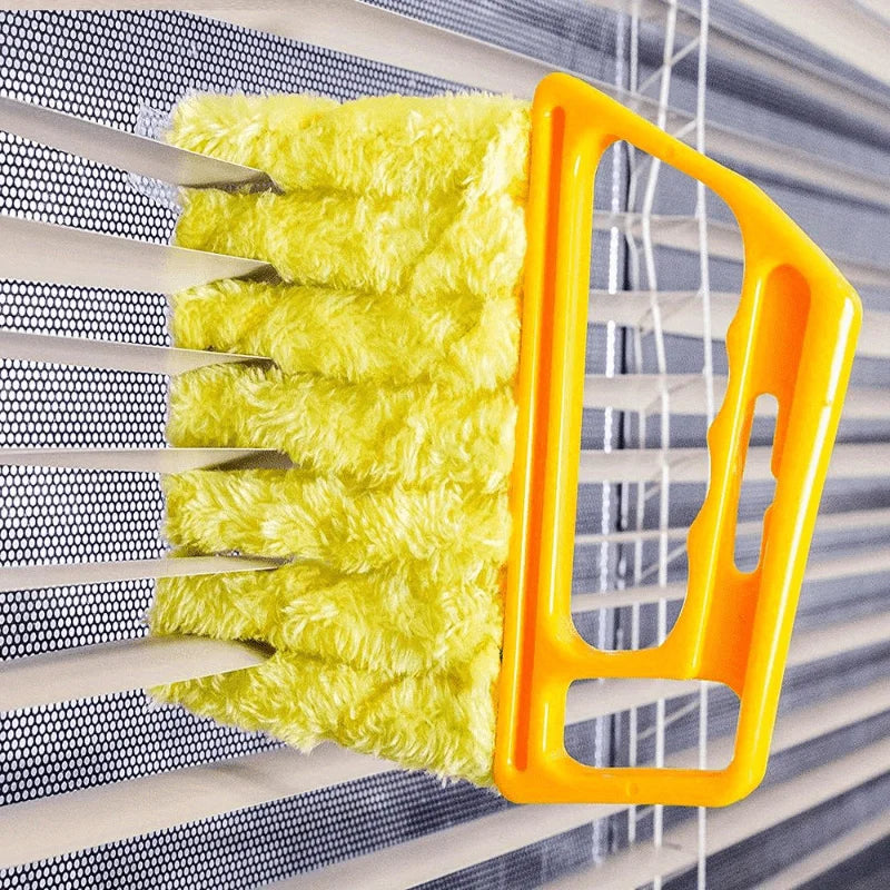 Auto Vent Blinds Cleaner with Microfiber Cloth (Yellow)