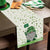 St. Patrick's Day Table Runner Leprechaun Gnome & Shamrock Design