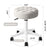 Adjustable Rolling Swivel Stool for Home & Office (Gray)