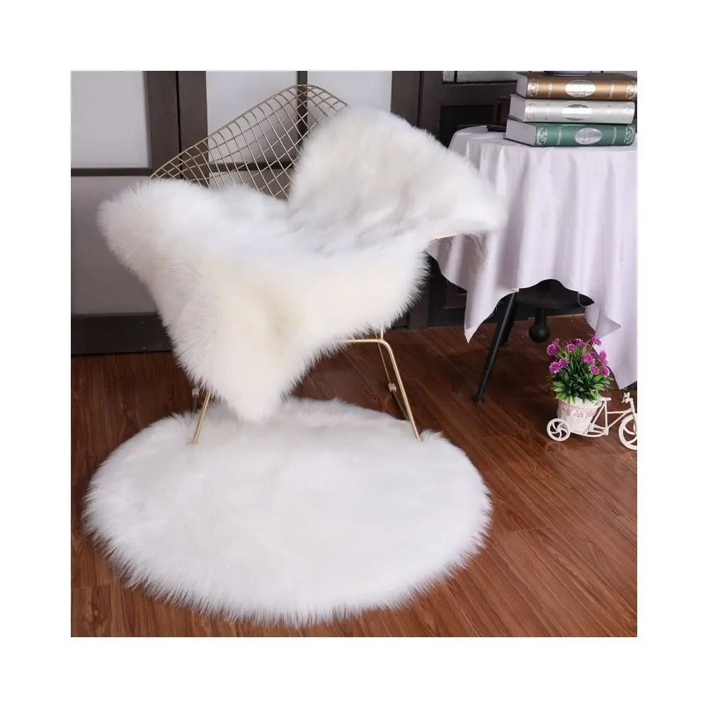 Faux Fluffy Shaggy Rugs Artificial Sheepskin Long Hair Carpet Floor Wool