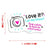 100pcs Love it Let Me Know with Cute Camera Design Stickers 1.6inch