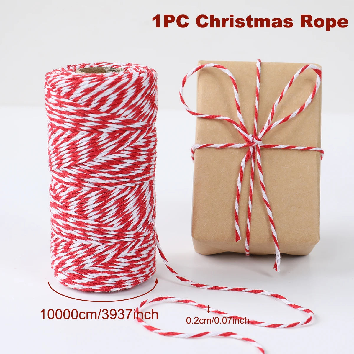 Christmas Gift Box Packaging Rope Christmas Decoration For Home