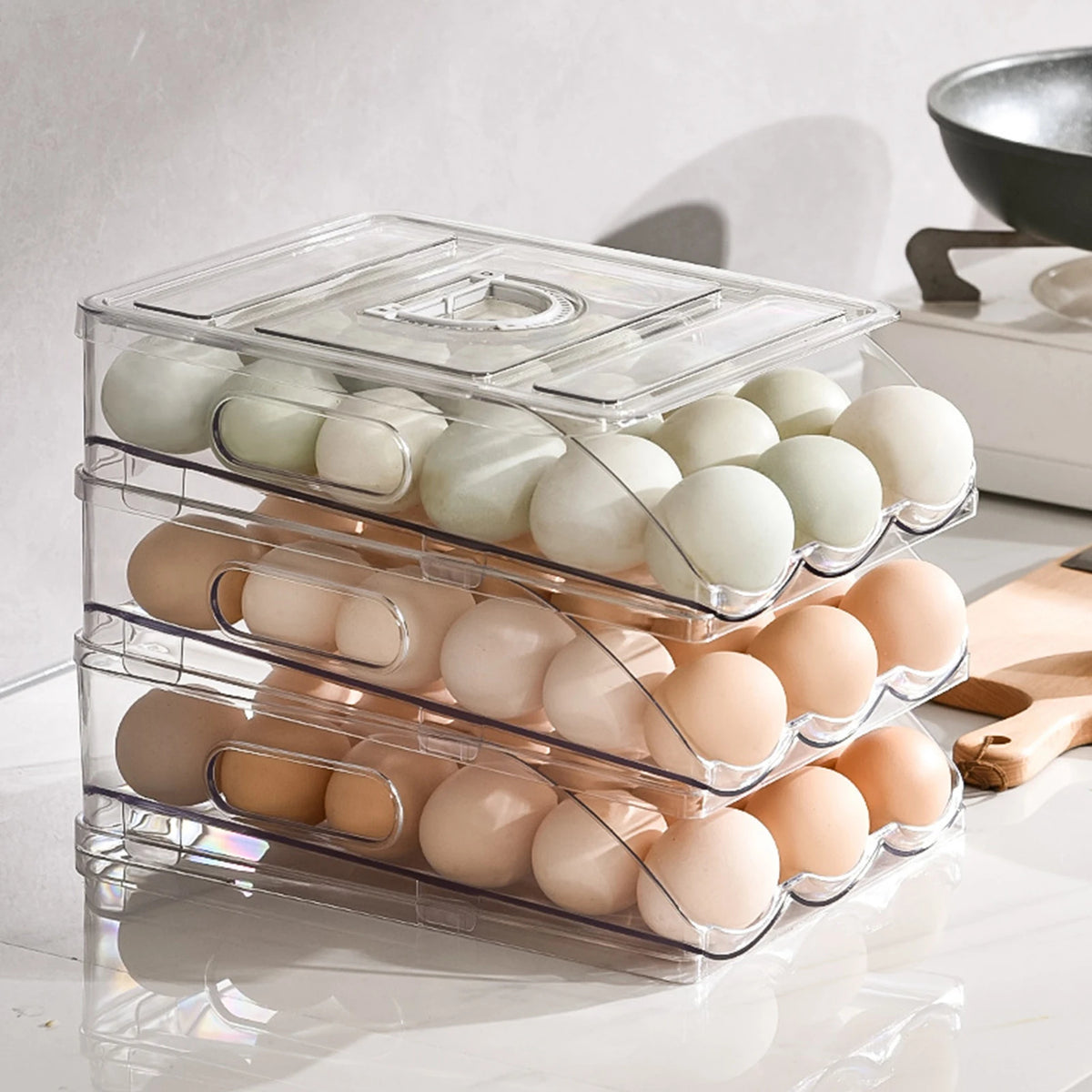 Automatic Rolling Egg Dispenser 3-Tier