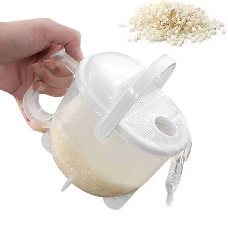 Rice Vegetable Washing Strainer Bowl with Lid