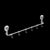 Suction Cup Retractable Towel Rack No-Drill Wall-Mounted Bath Towel Bar for Bathroom & Kitchen