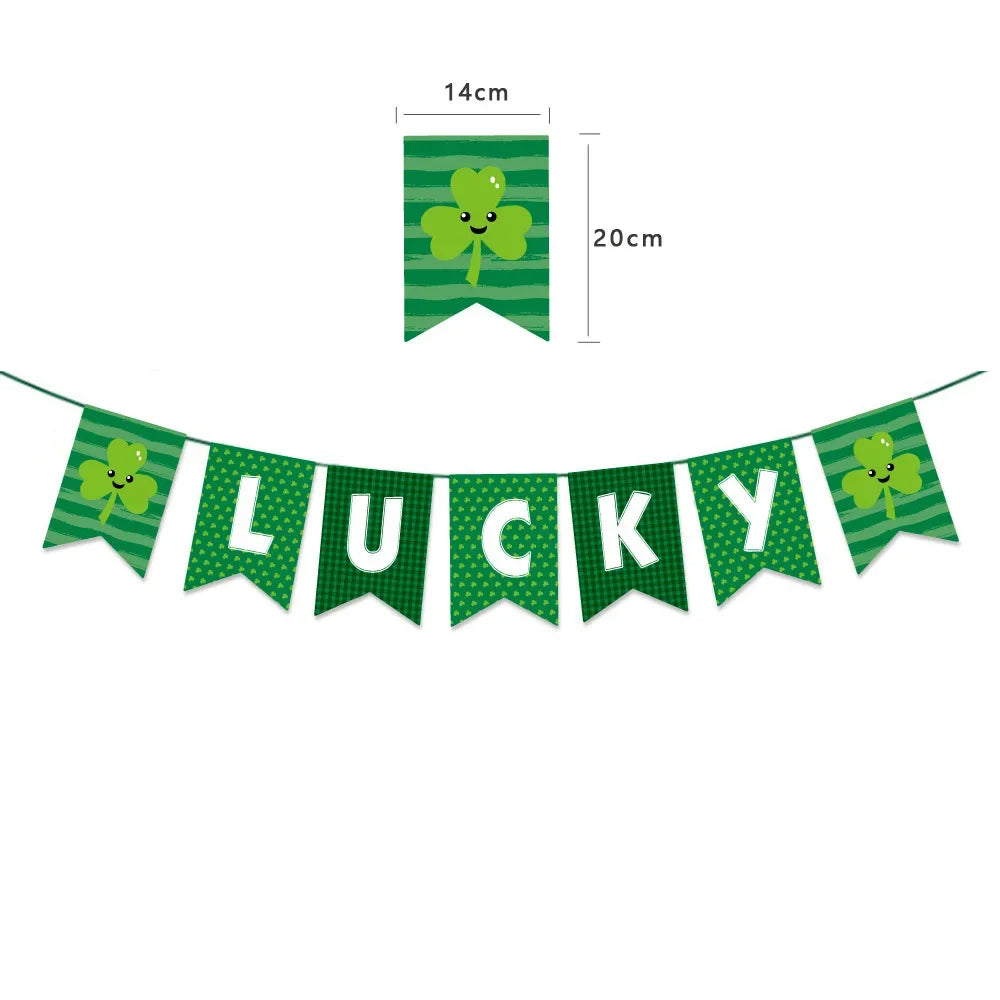 St. Patrick's Day Shamrock Lucky Banners Garlands