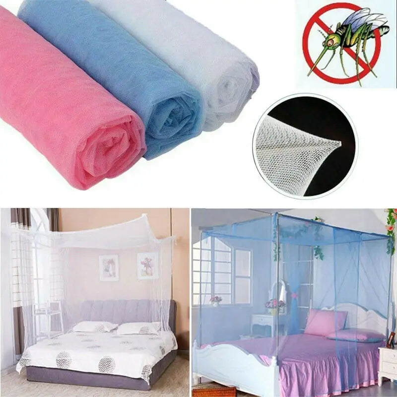 Home Double Bed Mosquito Net Canopy (White)