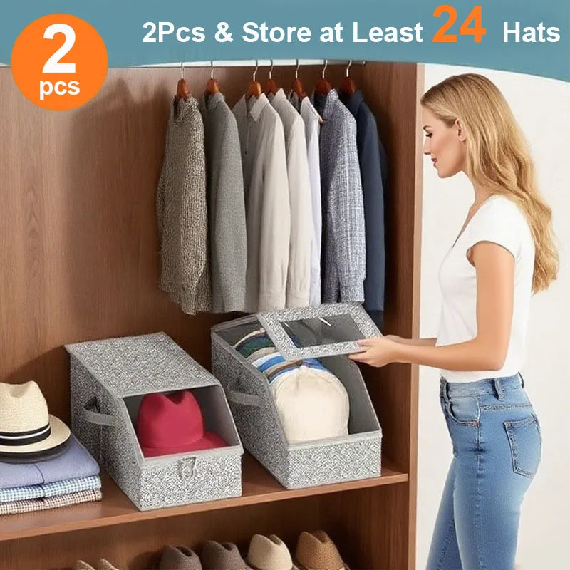 Extra-Large Hat Storage Set Two-Piece