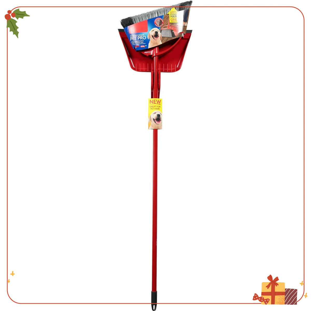 Durable Corner Broom for Hard Floors Lightweight Angled Design