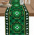 St Patricks Day Lucky Clover Linen Table Runner