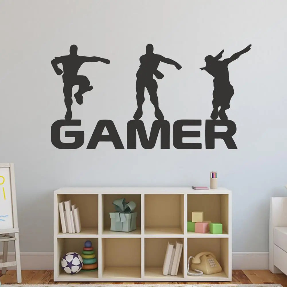 Gamer Letter Wall Decal – Decorative Self-Adhesive Eco-Friendly Sticker for Kids & Teens
