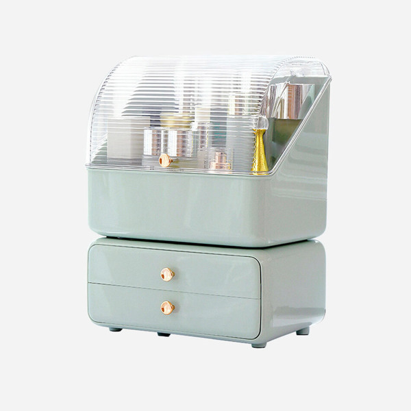 Cosmetic Storage Box Dustproof and Waterproof Storage Box (Mint Green)