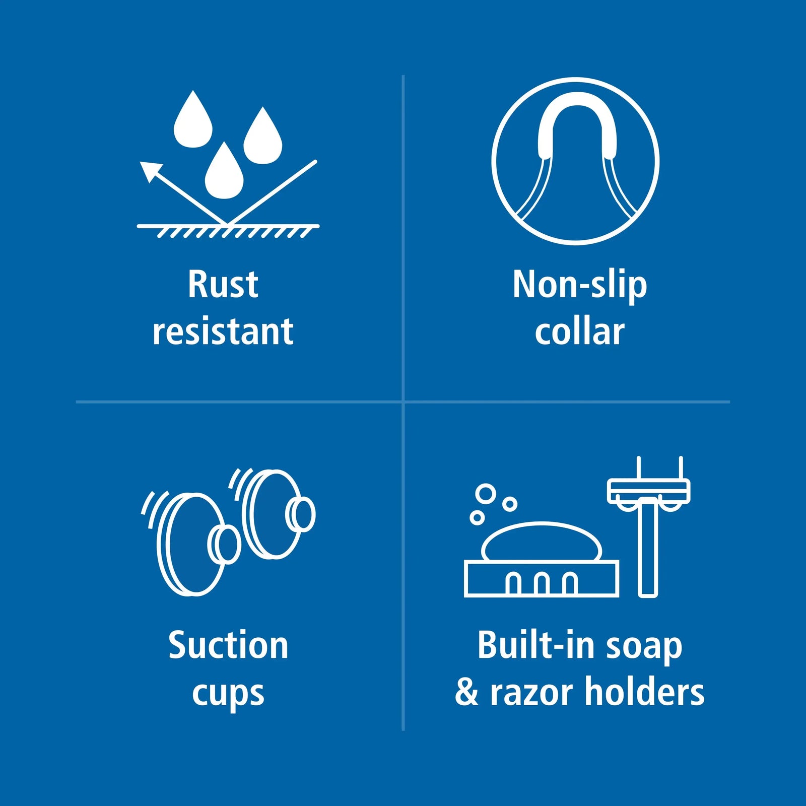 Hanging Shower Basket 2-Tier Caddy with Soap Dish for Bathroom Storage