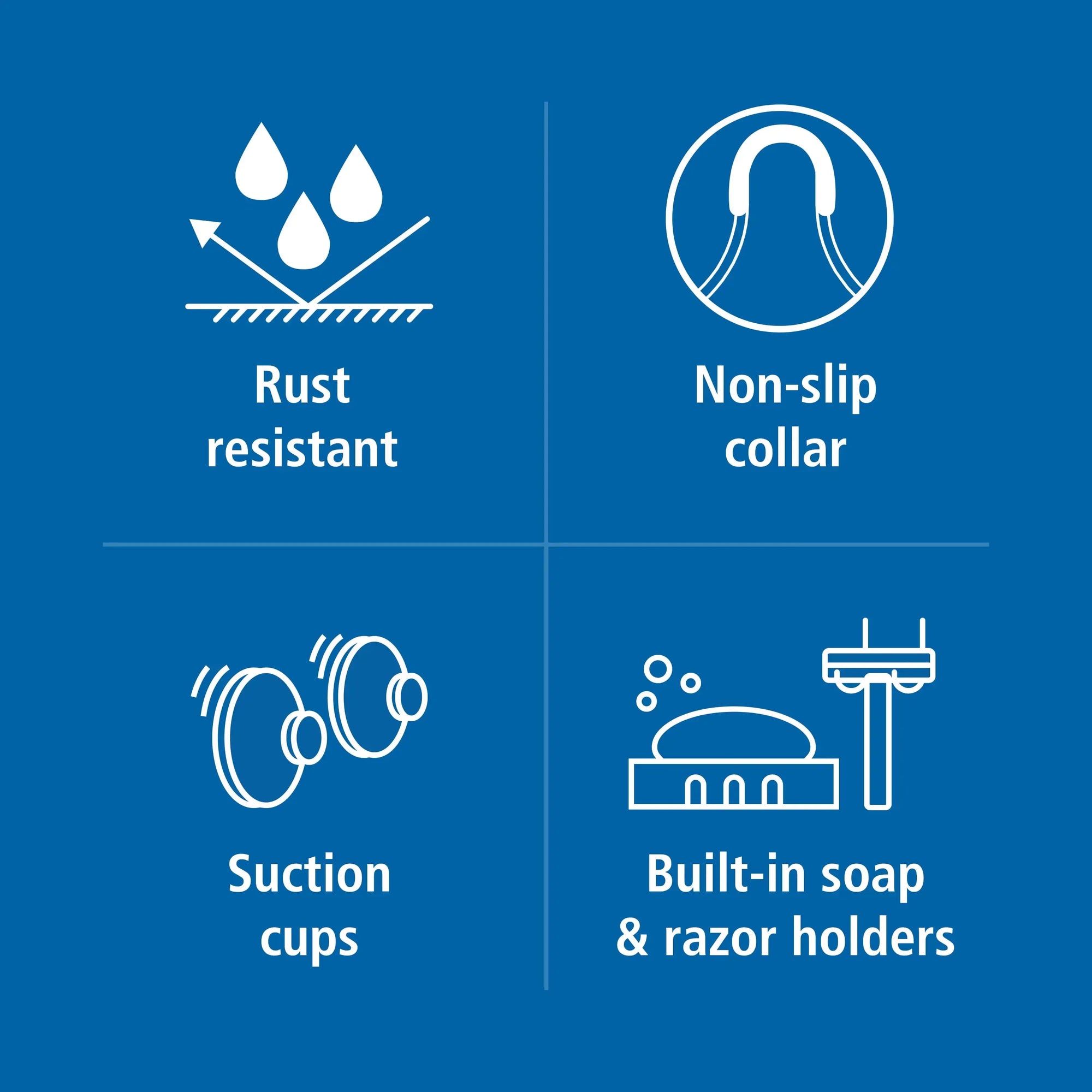 Hanging Shower Basket 2-Tier Caddy with Soap Dish for Bathroom Storage