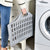 Portable Collapsible Laundry Basket for Space Saving Organizer (Gray)
