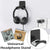 Universal Headphone Stand 1pcs Adhesive Plastic Wall Mount (Black)