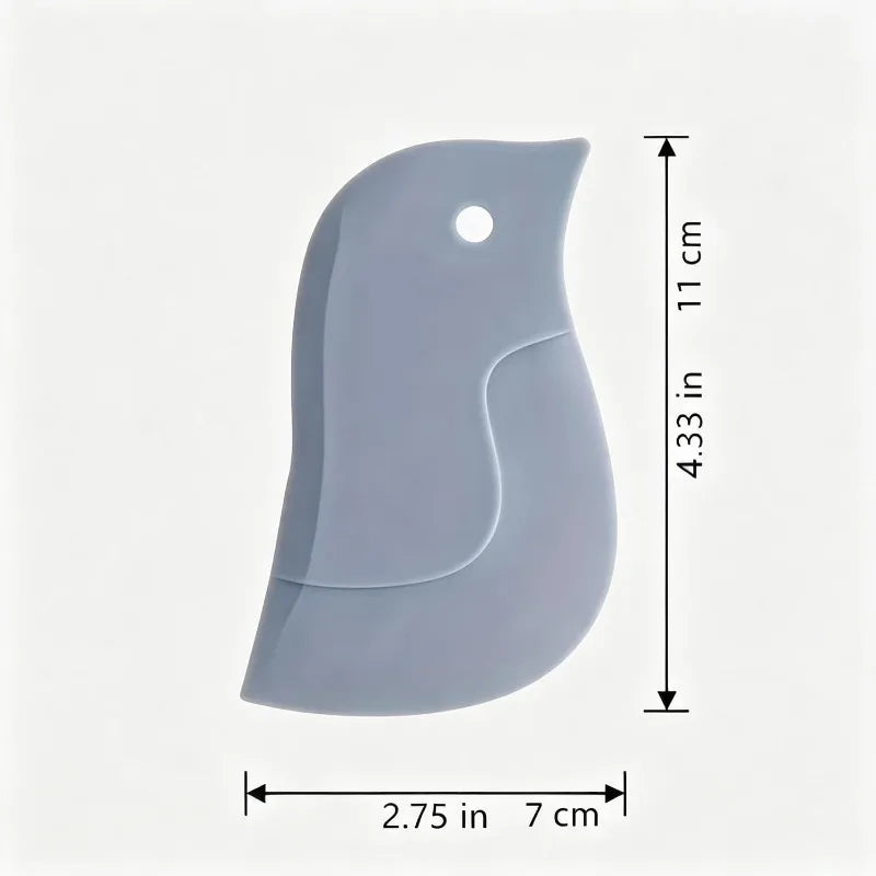 3-Pack Silicone Penguin Scrapers – Flexible Dough Cutters &amp; Grease Cleaning Tools for Baking, Pots, Pans &amp; Sinks