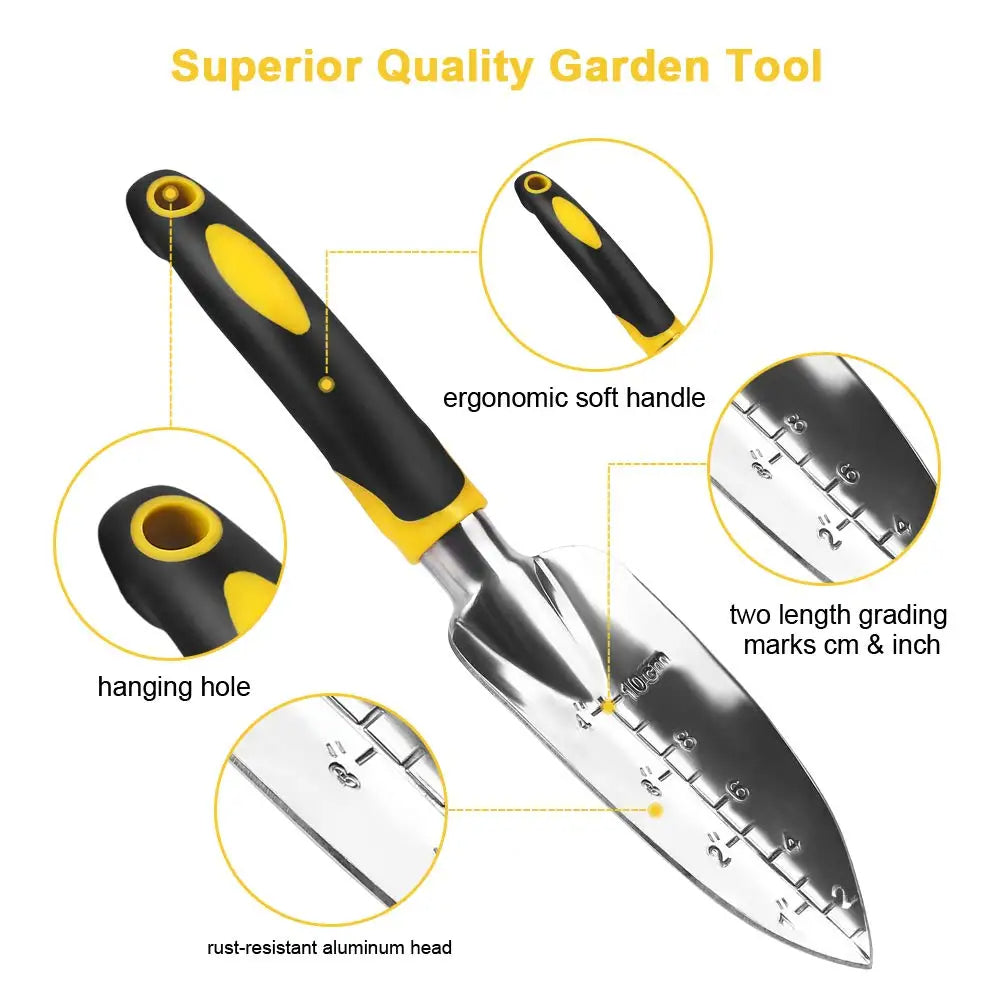 Hand Trowel Rake Cultivator Weeder Tools 4Pcs Set Garden Tools