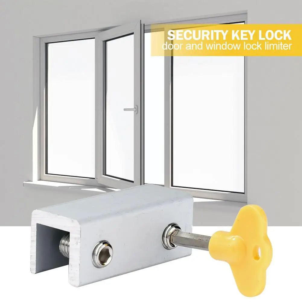 Adjustable Window Locks with Key Child Pet Safety 10-Pack