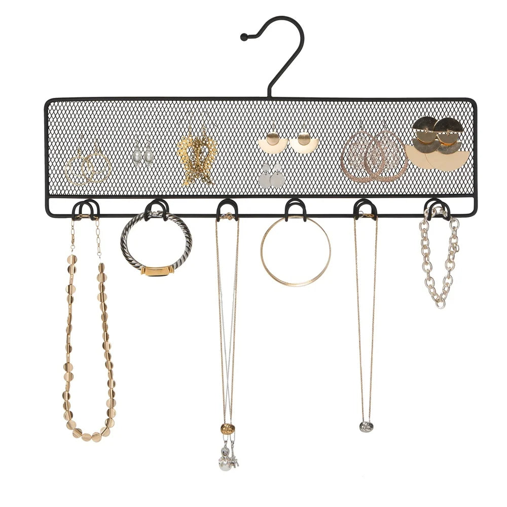 12-Hook Jewelry Rack for Necklaces Bracelets