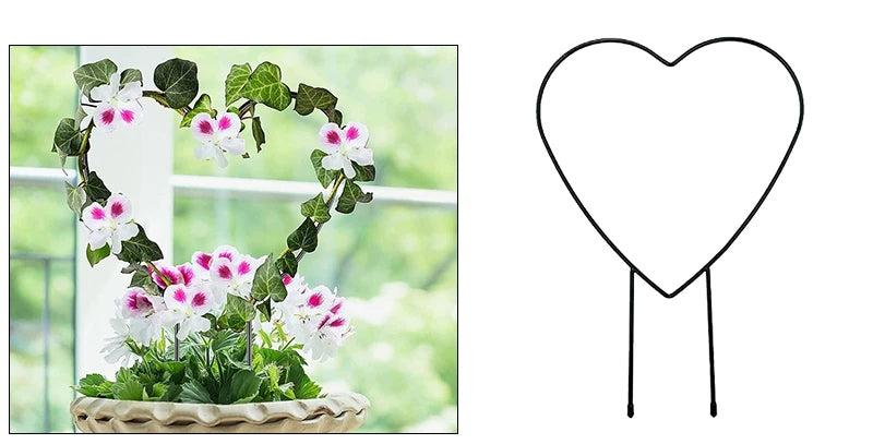 Metal Plant Heart Frame Climbing for Indoor and Outdoor Gardens