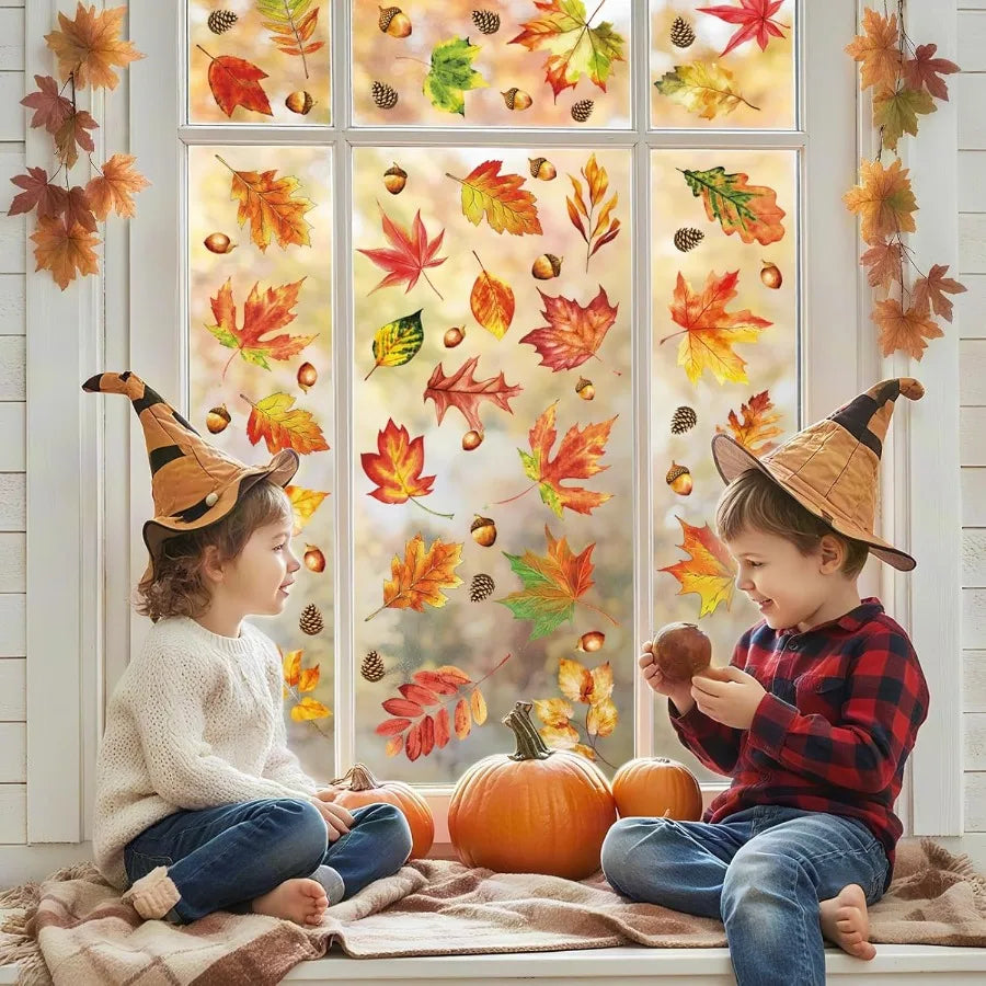 Happy Thanksgiving Window Clings 112 Pcs