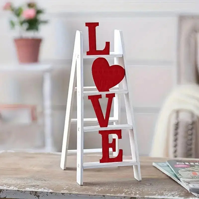 Wooden Love Ladder Tabletop Decor for Weddings Home Decor