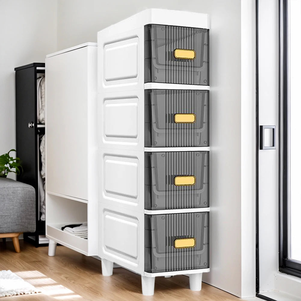 Slim 5-Tier Narrow Bathroom Storage Cabinet