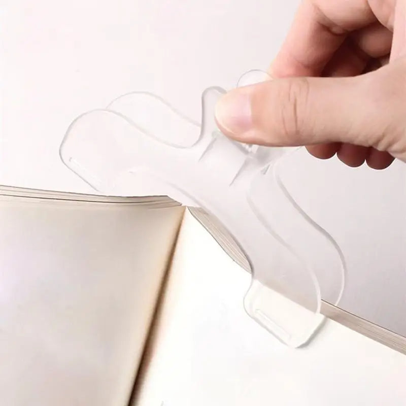 Transparent Book Page Marker Clip Multifunctional Reading Aid Holder