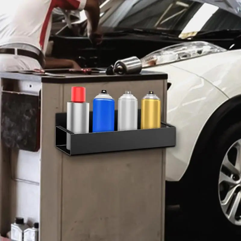 Magnetic Can Holder Spray Paint Organizer 2PCS (Black)