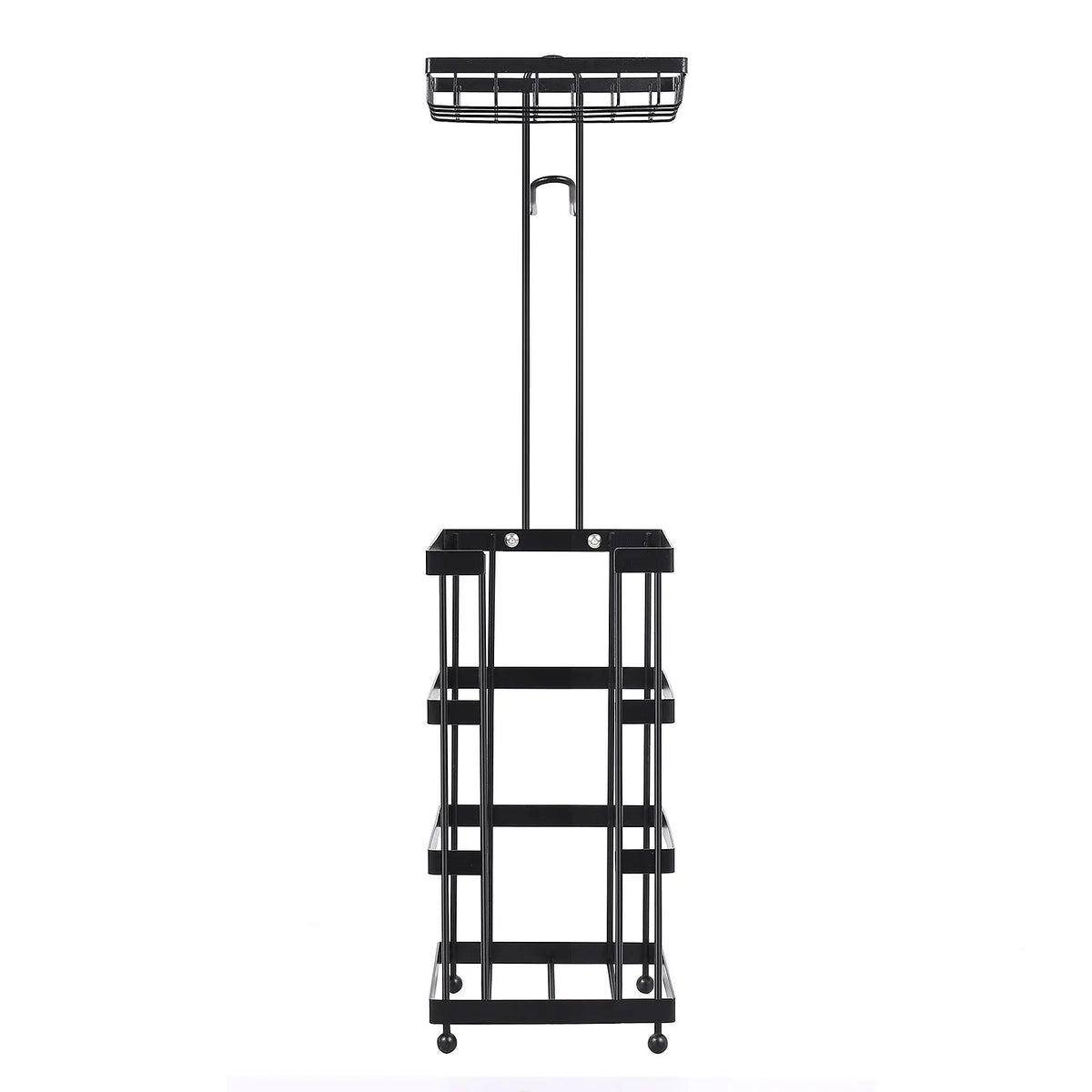 Freestanding Toilet Paper Holder with Storage Shelf