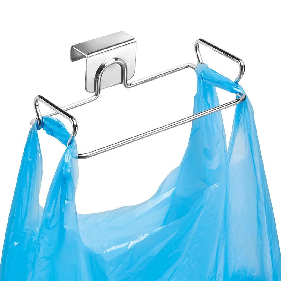 Cabinet Door Garbage Bag Holder Stainless Steel