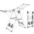 Folding Clothes Drying Rack 2 Layer with 5-Level Adjustable Height