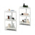 2 Pack 3 Tier Corner Shower Shelf Drainage Holes