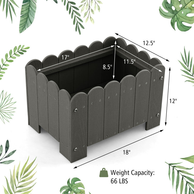 Rectangular Planter Box 2 Pack for Front Porch