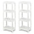 Detachable Slim Storage Cart 4 Tier with Drainage Holes
