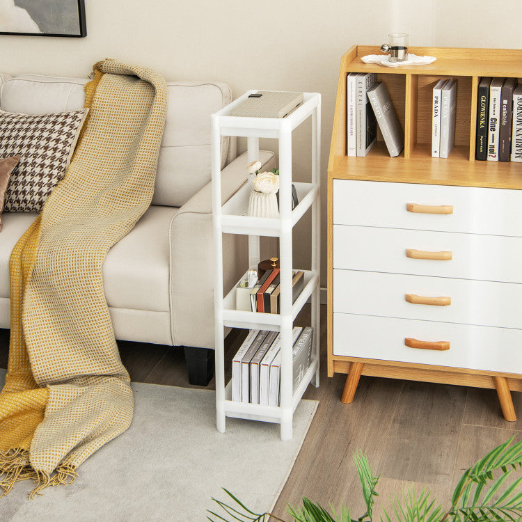 Detachable Slim Storage Cart 4 Tier with Drainage Holes