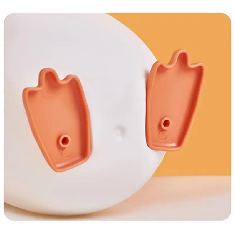 Funny Desktop Pen Cup Egg Shaped Pencil Holder with Duck Paw Base