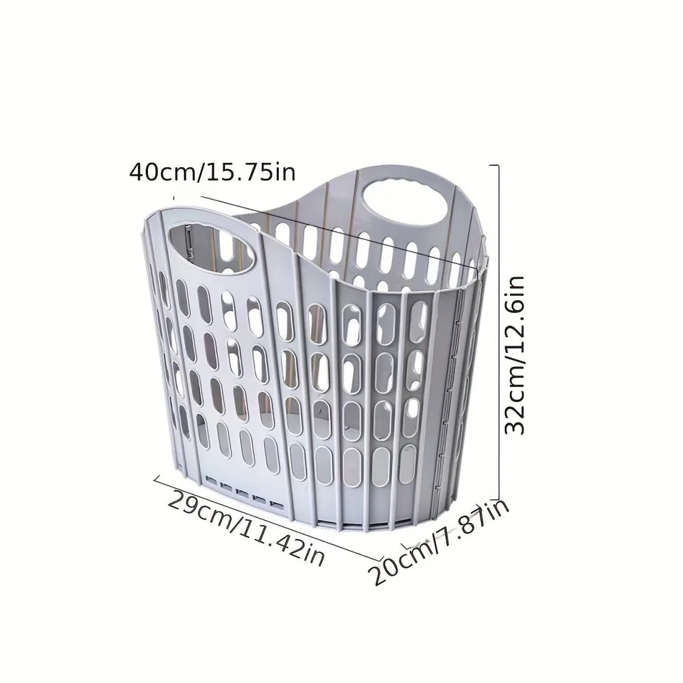 Durable Foldable Laundry Basket Wall-Mounted Portable Storage