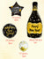 10pcs Happy New Year Champagne Bottle Balloon Set