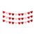 Valentines Day Red Heart Banner Garland