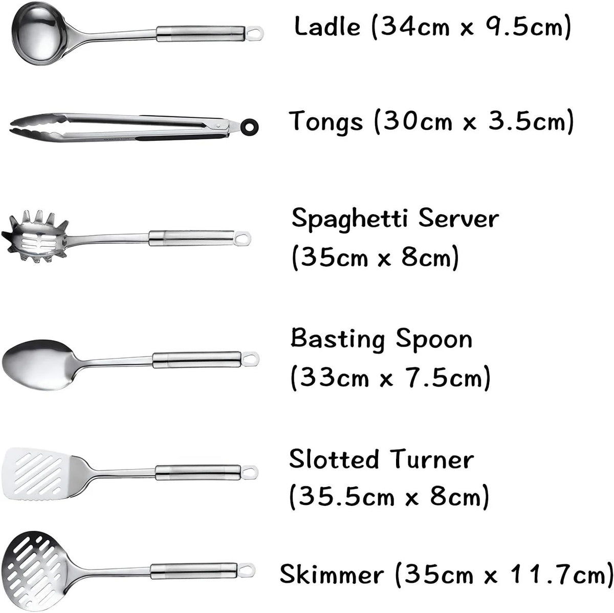 Stainless Steel Cooking Utensil 11-Piece Set Nonstick Kitchen Gadgets