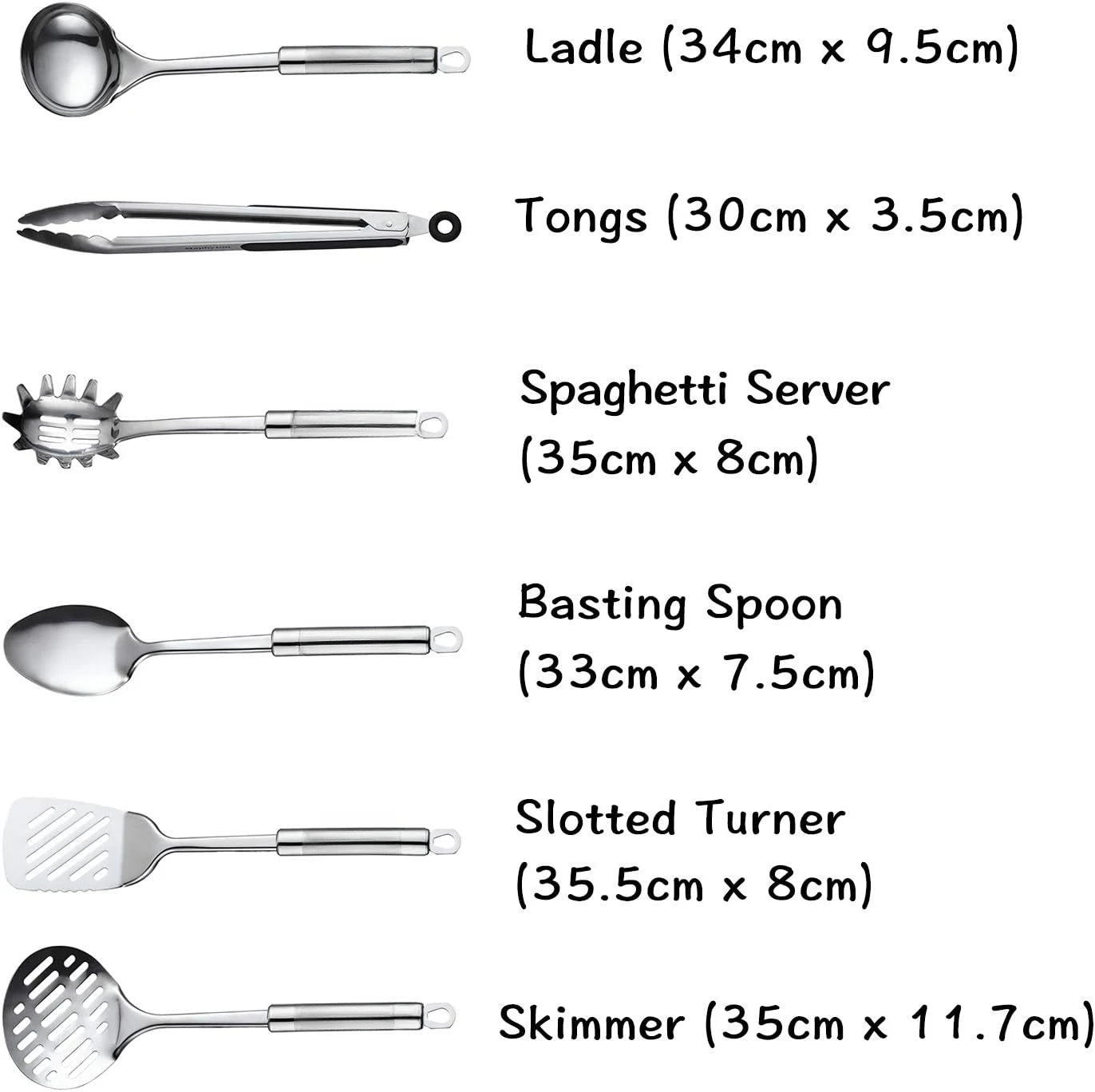 Stainless Steel Cooking Utensil 11-Piece Set Nonstick Kitchen Gadgets