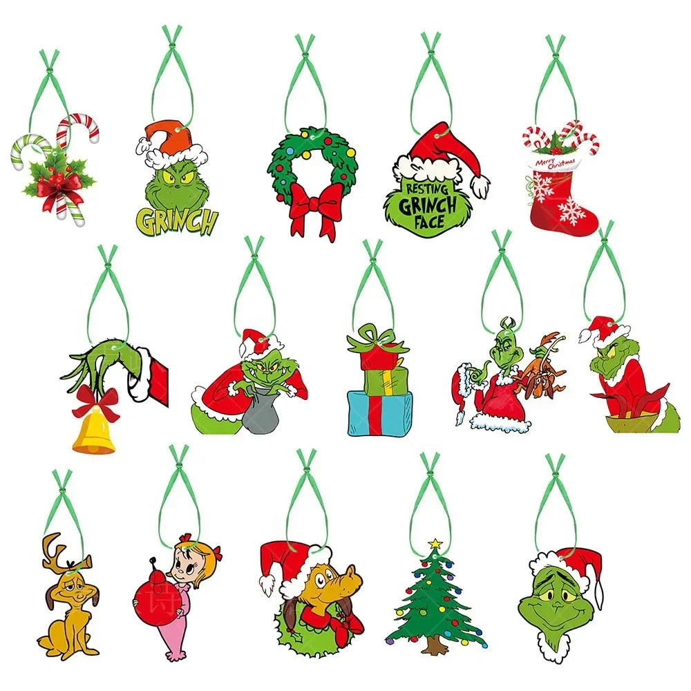 15pcs Funny Christmas Decorations Christmas Hanger New Year Pendants