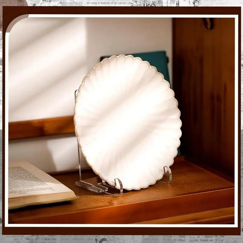 Acrylic Plate Stand Clear Book Picture Frame Holder for Tabletop