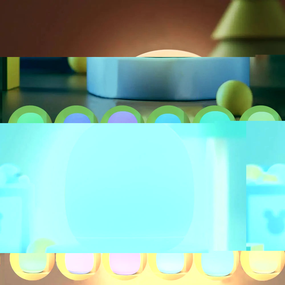 Touch RGB LED Night Light Dimmable Bedside Lamp with Remote Control