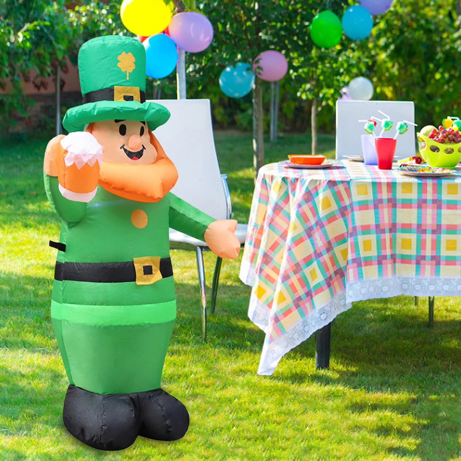 Large Inflatable Leprechaun for Irish Party Decorations